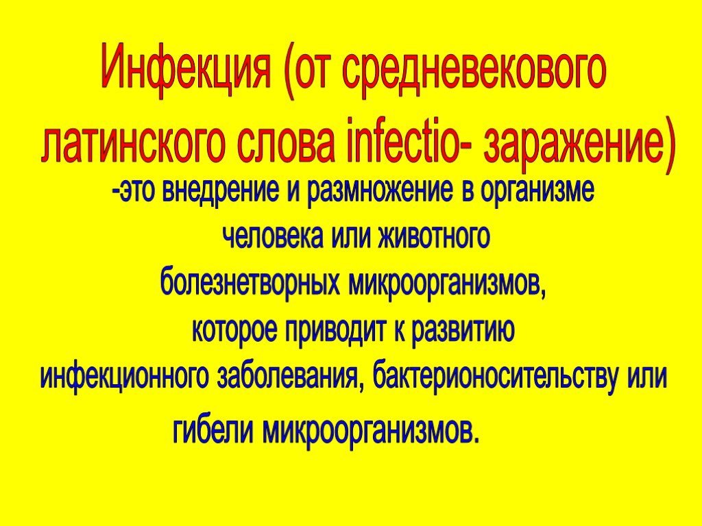 Презентация Инфекционные Заболевания