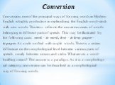 Conversion, one of the principal ways of forming words in Modern English is highly productive in replenishing the English word-stock with new words. This term refers to the numerous cases of words belonging to different parts of speech. This may be illustrated by the following cases: work – to work;