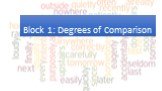 Block 1: Degrees of Comparison
