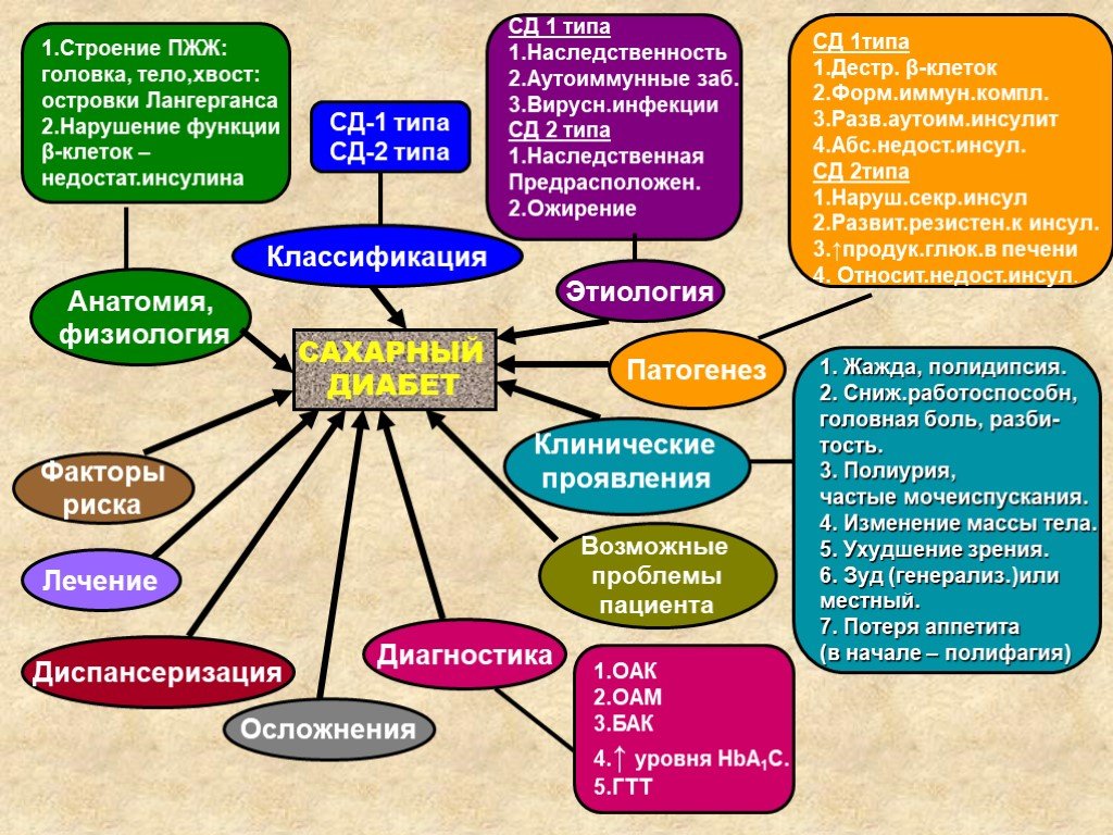 Этиология и классификация сахарного диабета. Патогенез СД 1 типа. Принципы лечения сахарного диабета 2 типа. Классификация СД 1 типа. Патогенез СД 1 диагностика.
