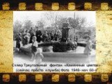 Сквер Треугольный фонтан «Каменный цветок» (сейчас просто клумба) Фото 1948- нач 60-х