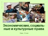 Право, 10 класс © Аминов А. М., 2008. Экономические, социаль-ные и культурные права