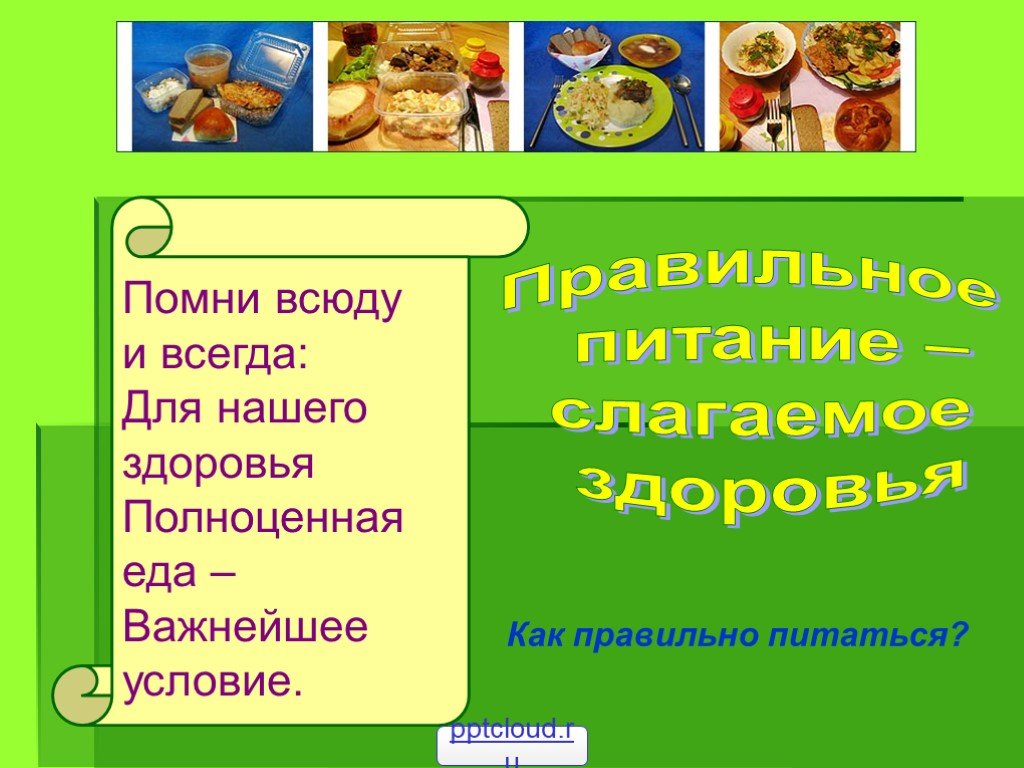 Проект на тему правильное питание студентов