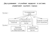 Двухуровневая служебная иерархия в системе управления крупного города