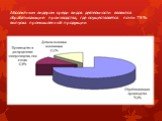 Абсолютным лидером среди видов деятельности являются обрабатывающие производства, где осуществляется почти 75% выпуска промышленной продукции