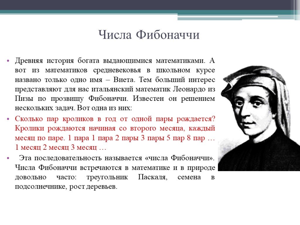 Фибоначчи это. Числа Фибоначчи. Числа Фибоначчи в математике. Фибоначчи математик. Фибоначчи презентация.