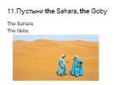 11.Пустыни the Sahara, the Goby. The Sahara The Goby