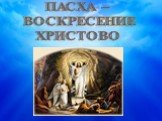 ПАСХА – ВОСКРЕСЕНИЕ ХРИСТОВО