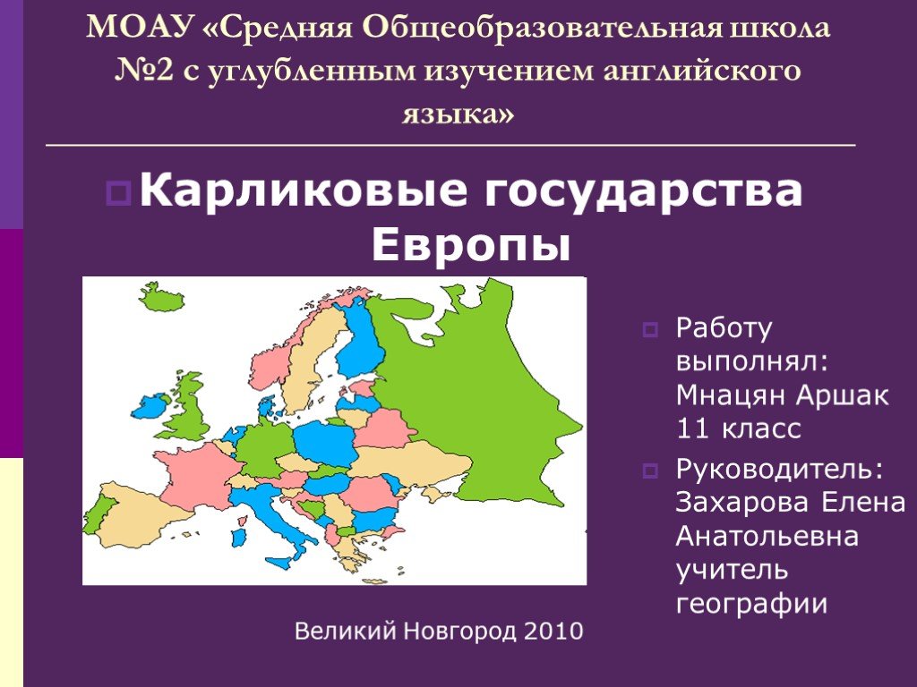 Карликовые государства мира проект по географии