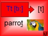 Tt [tı:] [t] parrot