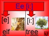 Ee [i:] [e] elf [i:] tree