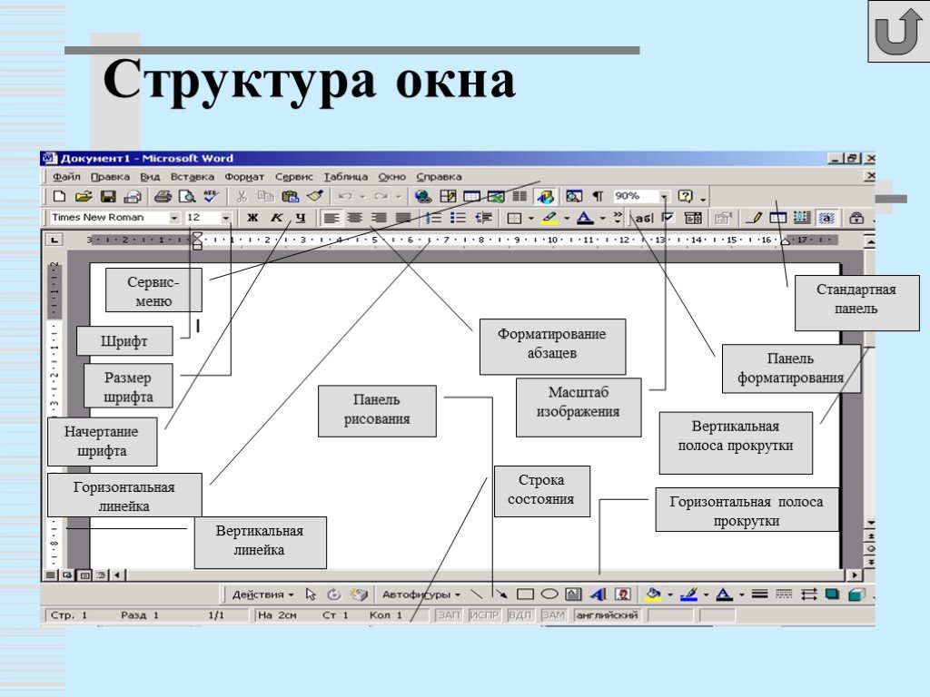 Применяя панель рисования текстового процессора ms word изобразите предложенный чертеж как делать