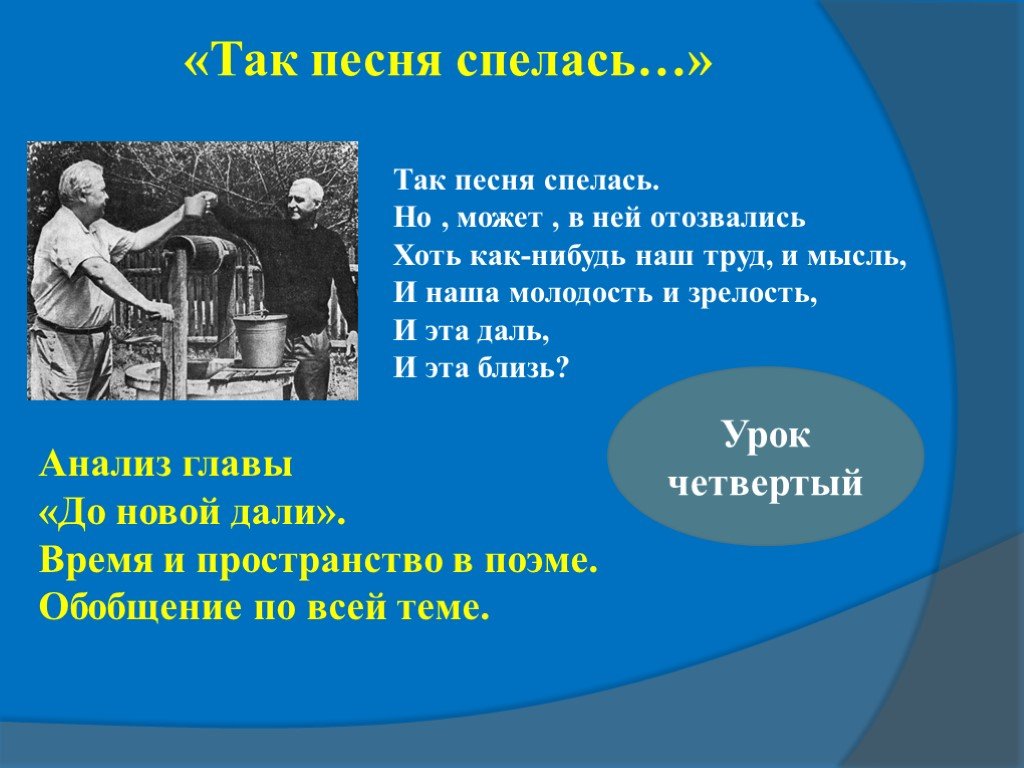 Анализ главы. Даль близь. Основная мысль поэмы за далью даль. Образ лирического героя из поэмы за далью даль.