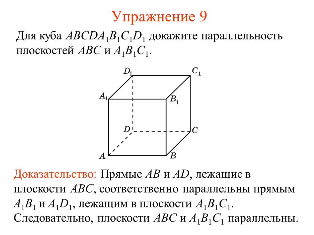 Abcda1b1c1d1 куб прямые a и b не перпендикулярны на рисунке