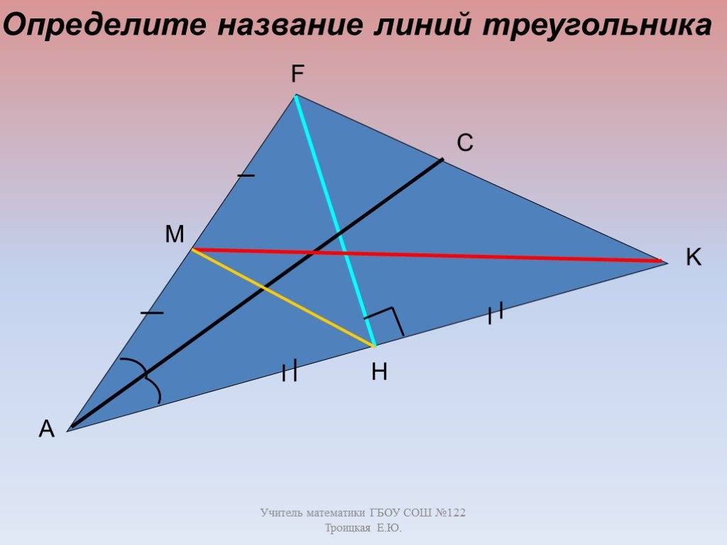 Как называется определенное. Название линий в треугольнике. Определите название линии треугольника. Пропорциональные треугольники. Название отрезков в треугольнике.