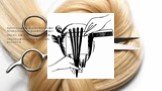 Виділення пасом методом штопки і підкладання фольги під окрашене пасмо волосся. Таким же чином обробляемо всі потрібні пасма волосся