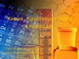 Химия. Круговорот азота в природе. Работа Шестаковой Галины Ученицы 9 класса 2015