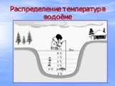 Распределение температур в водоёме