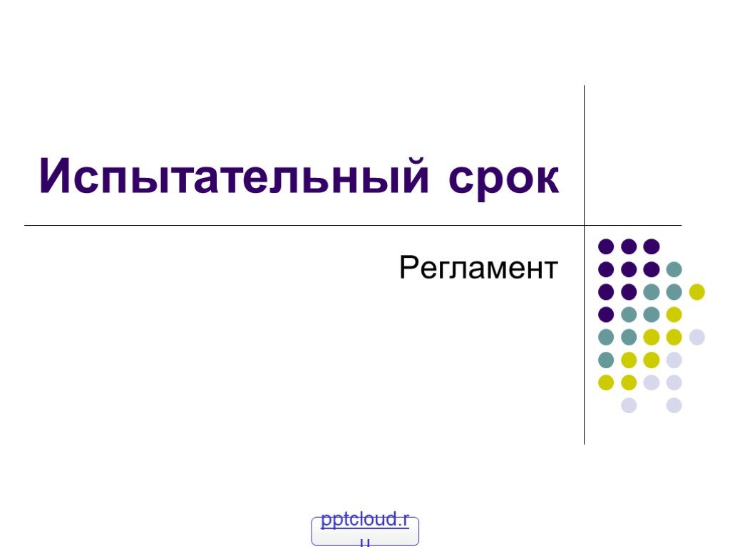 Презентация испытательный срок