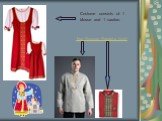 Costume consists of: 1 blouse and 1 sarafan. True Russian Rubakha (shirt)