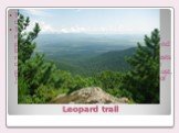 Leopard trail. This ecological path length of 1680 meters operating since 2006. The trail, elevation changes which are 100 meters, is equipped with observation decks, parking for recreation, information boards and bridges through the picturesque Glens. The route crosses the areas of broad-leaved for