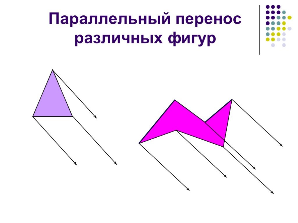 Параллельный перенос равностороннего треугольника. Фигуры для параллельный перенос геометрия 9 класс. Движение фигуры параллельный перенос 9 класс. Параллельный перенос геометрия 9 класс рисунки. Параллельный поворот рисунки.