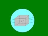 Таким образом, можно сказать, что геоморфизм- это взаимно однозначное и непрерывное отображение, для которого обратное тоже является непрерывным. Примером может служить соответствие между точками поверхности куба и точками содержащей его произвольной сферы. Установим это соответствие таким образом: 