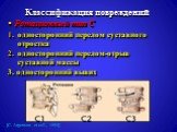 Ротационный тип С односторонний перелом суставного отростка односторонний перелом-отрыв суставной массы 3. односторонний вывих