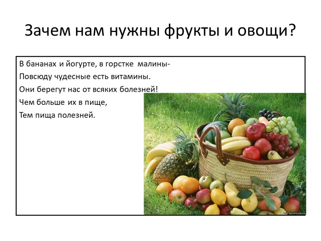 Почему полезно есть фрукты 1 класс. Овощи для презентации. Овощи и фрукты для презентации. Презентация на тему овощи и фрукты. Зачем овощи и фрукты.