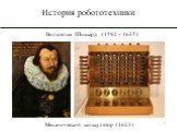 Вильгельм Шиккард (1592 – 1635). Механический калькулятор (1623)
