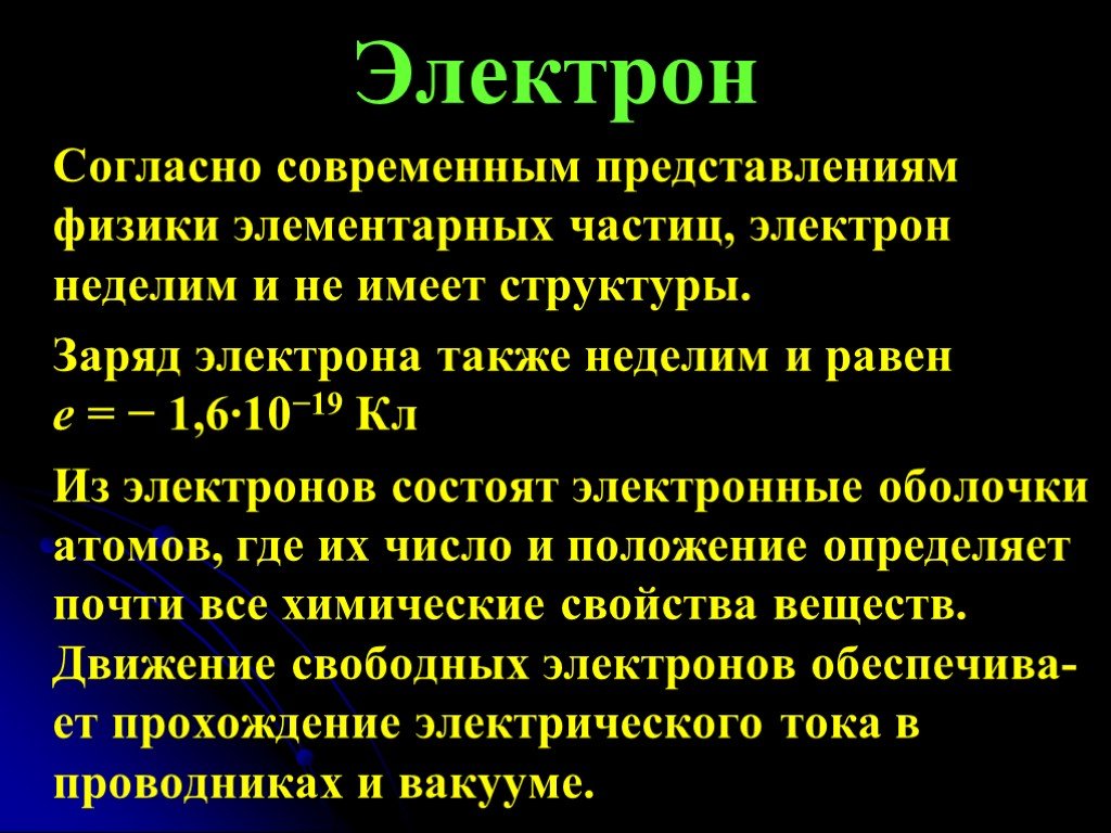 Электрон это. Современные представления об электроне. Ваше представление об электроне: понятие и образ.