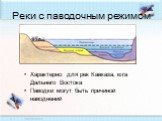 Реки с паводочным режимом. Характерно для рек Кавказа, юга Дальнего Востока Паводки могут быть причиной наводнений