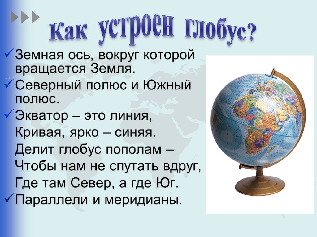 Что такое глобус и географическая карта