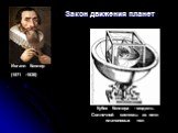 Иоганн Кеплер (1571 -1630). Закон движения планет. Кубок Кеплера - модель Солнечной системы из пяти платоновых тел