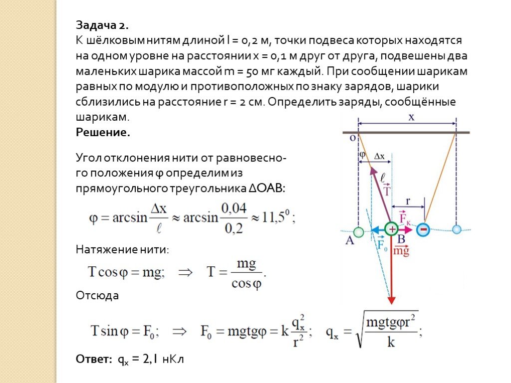 Металлический объект подвешен на длинной нити 1.8