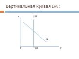 Вертикальная кривая LM : r LM IS 0 Y0 Y