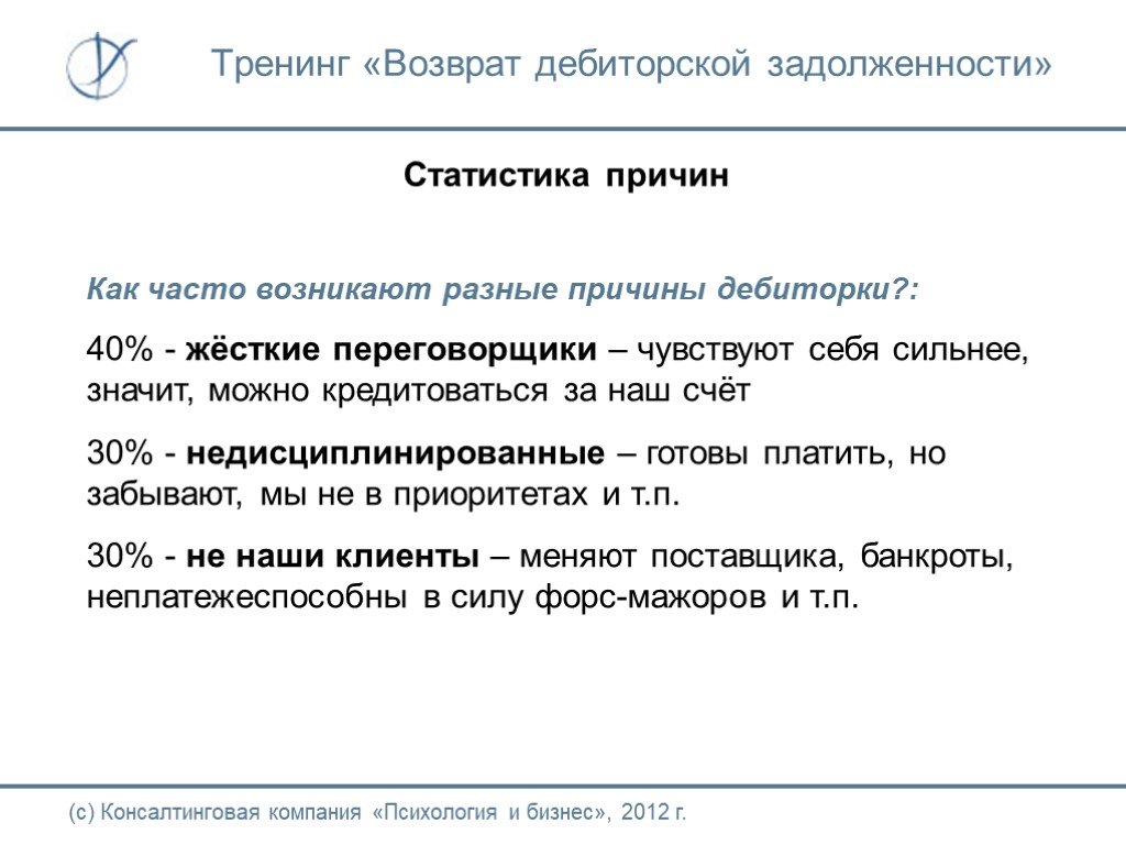 План мероприятий по взысканию дебиторской задолженности