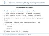 Первичный анализ ДЗ. Методы первичного анализа клиентской базы: 1) Группы клиентов по доходности (3 группы, АВС-анализ) 2) Группы клиентов по ДЗ (3 группы, обратный abc-анализ) 3) Критериальная оценка качества клиентов (до 10 критериев, баллы) 4) Сегментация клиентов (типы клиентов-должников) для ра