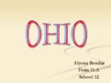 Alyona Bondar Form 11-A School 12. Ohio
