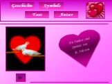 Die Tauben sind Symbols von St. Valentin