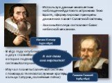 Иоганн Кеплер (1571-1630). Галилео Галилей (1564-1642). Используя данные многолетних наблюдений датского астронома Тихо Браге, сформулировал принципы движения планет Солнечной системы; Законы Кеплера составляют базис небесной механики. В 1632 году опубликовал книгу «Диалог о двух главнейших системах
