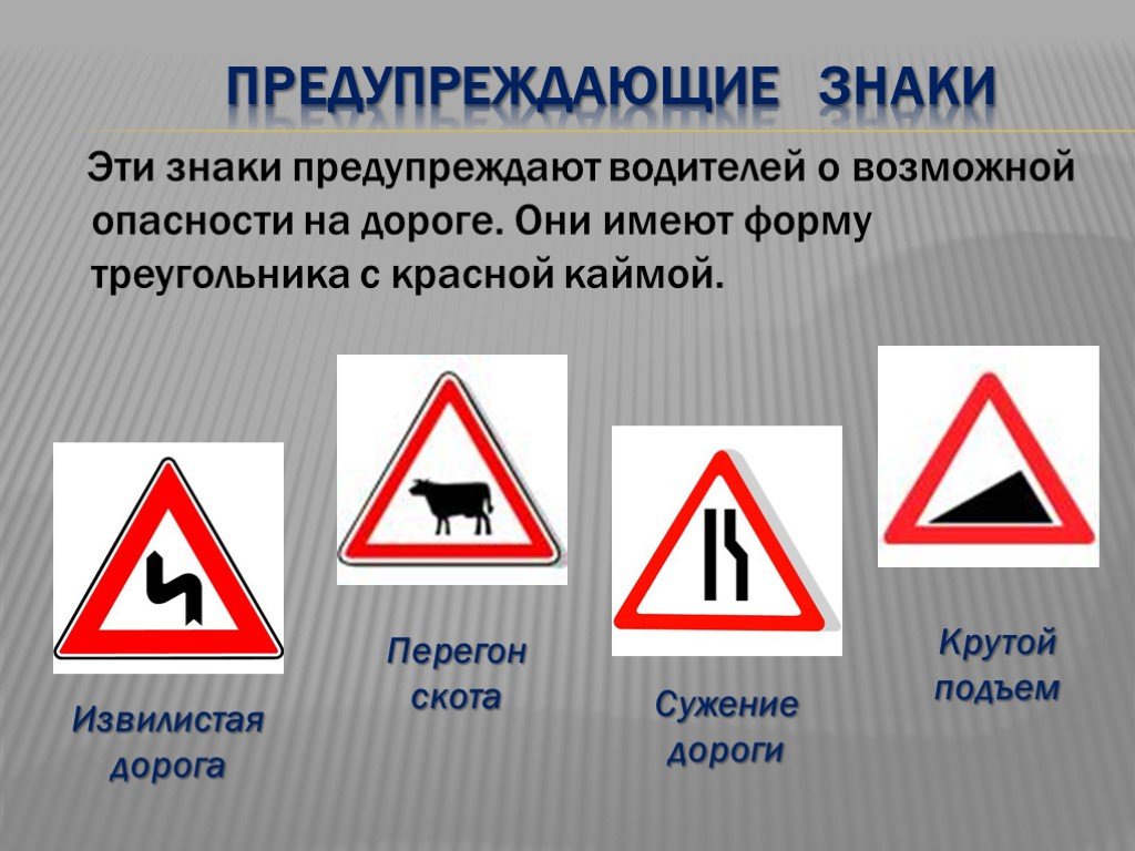 Какой знак предупреждает об опасности. Предупреждающие знаки. Предупреждающие знаки дорожного движения. Треугольные дорожные знаки. Дорожные знаки ПДД предупреждающие.