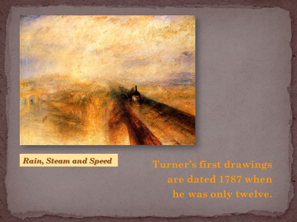 Тернер дождь. Уильям тёрнер дождь пар и скорость 1844. Уильям Тернер картины дождь пар и скорость. Картина дождь пар и скорость.