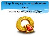 Q q- К звуку «к» прибавлю «ю» получу я букву «Q q»