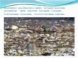 Загрязнение вод Мирового океана- большая проблема человечества. Океан загрязнен бытовыми отходами, пластиковыми бутылками, полиэтиленовыми пакетами.