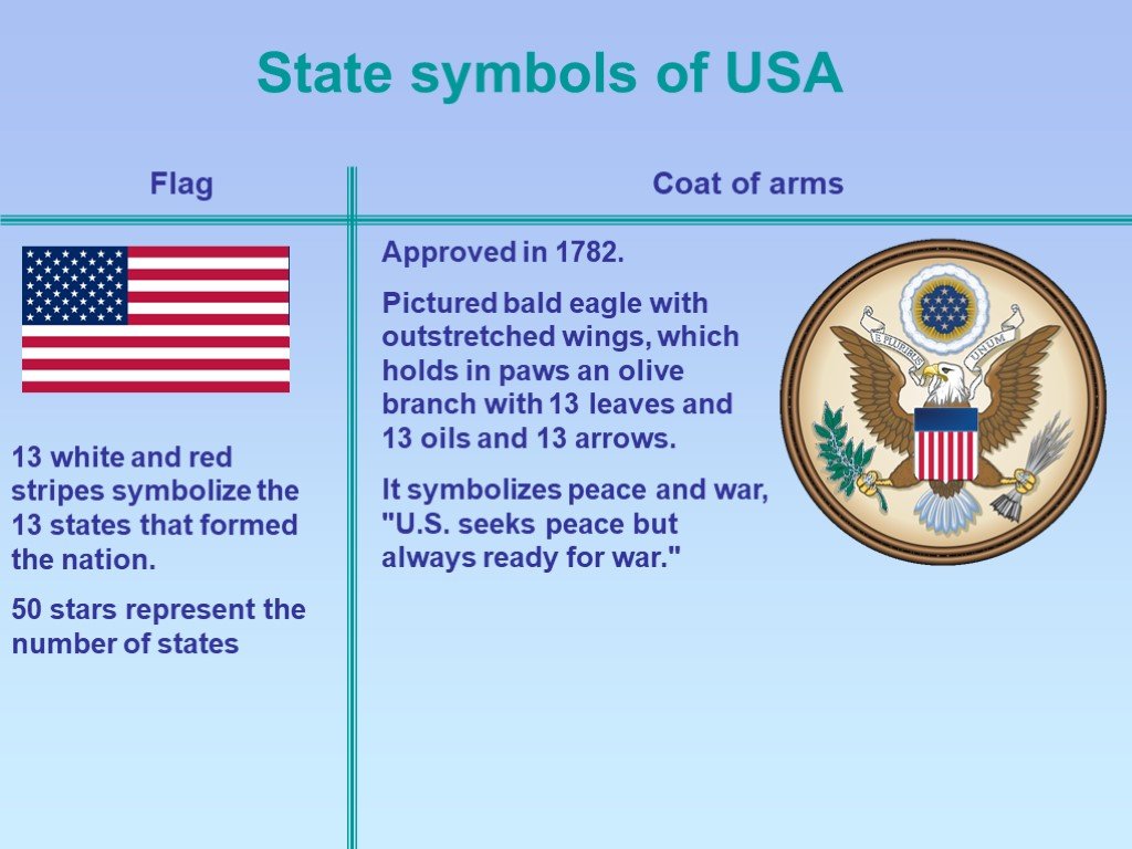 Презентация на английском о usa