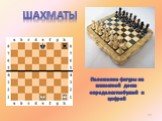 Шахматы. Положение фигуры на шахматной доске определяется буквой и цифрой