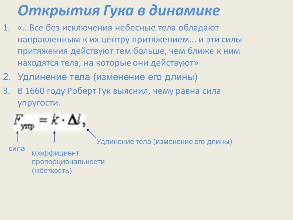 Закон гука презентация 7 класс