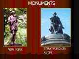 NEW YORK STRATFORD ON AVON MONUMENTS