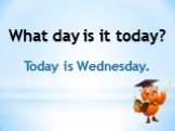 What day is it today? Today is Wednesday.